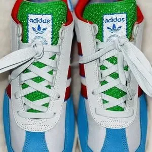 New Mens adidas Retropy E5 Blue Multicolor￼ 2021 Adidas Mens Multicolor Retropy E5 H03076 Athletic Running  main image 2